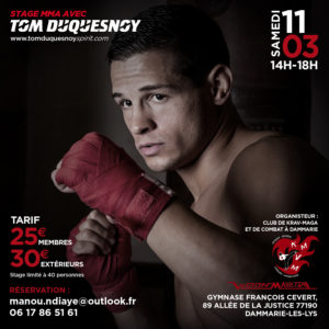 Stage MMA avec Tom Duquesnoy, ex-combattant UFC