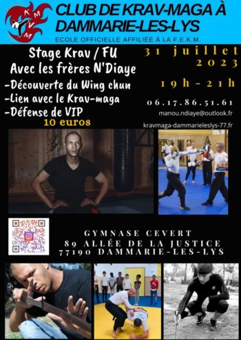 Stage Krav Fu explosif le lundi 31 juillet 2023, de 19h à 21h,