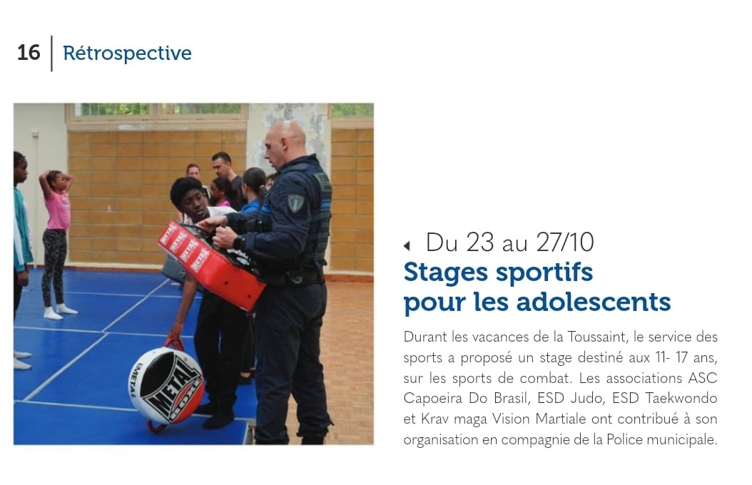 Stages sportifs pour les adolescents durant les vacances de la Toussaint.