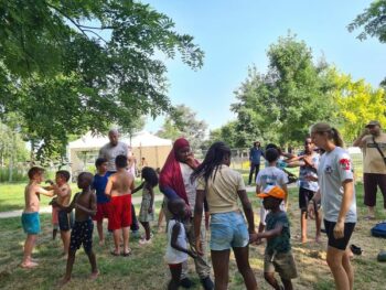 Beaucoup de monde hier pour le Krav-maga à l’estival du Lys organisé par la Ville de Dammarie-lès-Lys